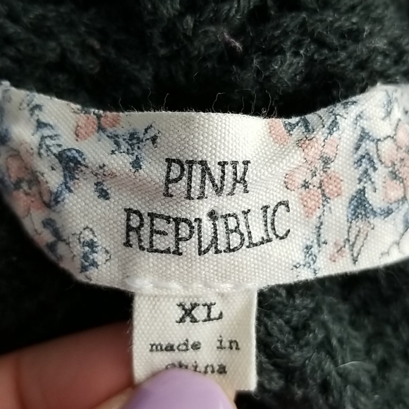 Pink Rebpublic chunky cowl neck sweater - Picture 4 of 6